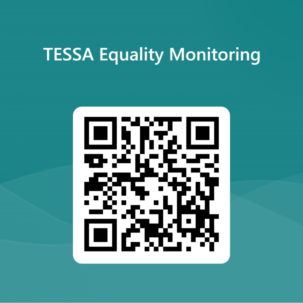QR Code TESSA equality monitoring form